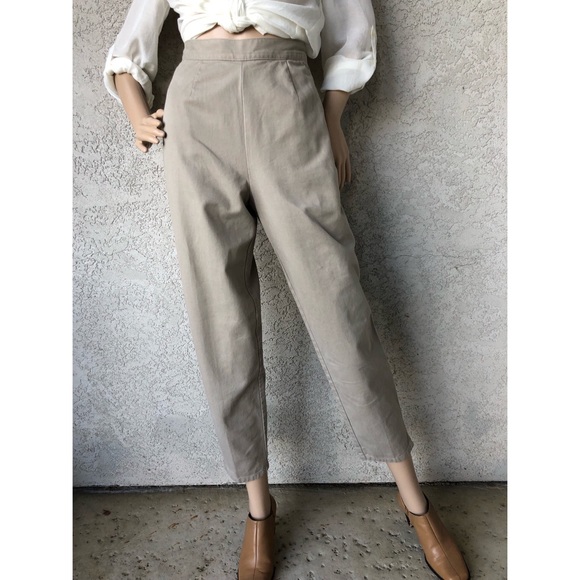 Vintage Pants - VINTAGE | Super high waist tapered leg pants